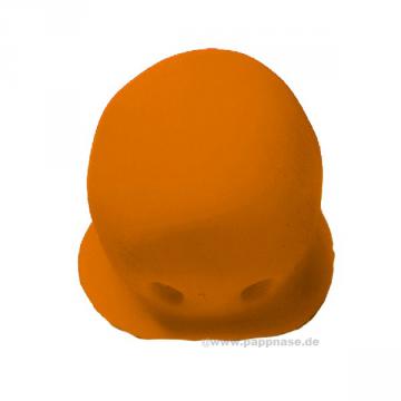 Nez de Clown Enveloppant en caoutchoux avec élastique Orange