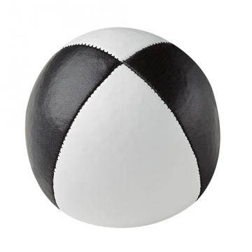 Balle de jonglerie Henry's sac compact cuir 67 mm / Blanc-Noir