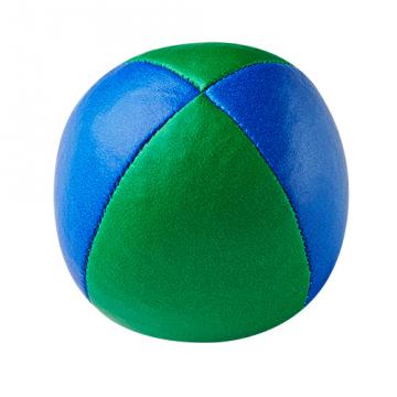Balle de jonglerie Henry's en cuir - Ø 58 mm / Bleu-Vert