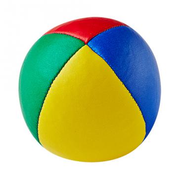Balle de jonglerie Henry's en cuir - Ø 58 mm / Bleu-Jaune-Rouge-Vert