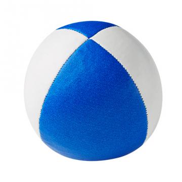 Balle de jonglerie Henry's sac compact cuir 67 mm / Blanc-Bleu