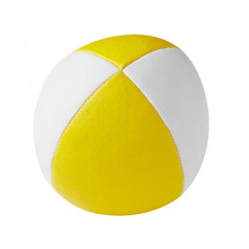 Balle de jonglerie Henry's sac compact cuir 67 mm / Blanc-Jaune